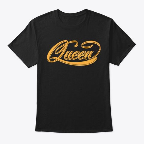 Queen Shirts Black T-Shirt Front