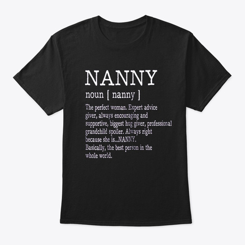 Nanny Definition Grandma Mother Day Gift
