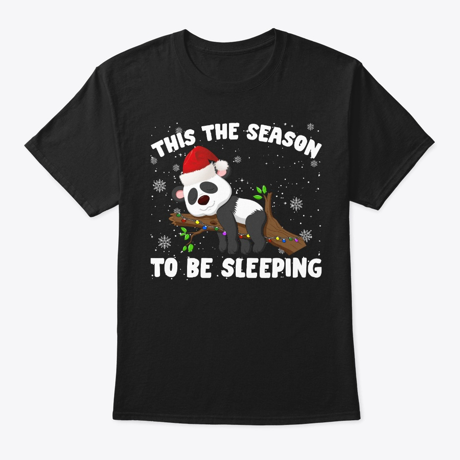 This The Season To Be Sleeping Panda Unisex Tshirt