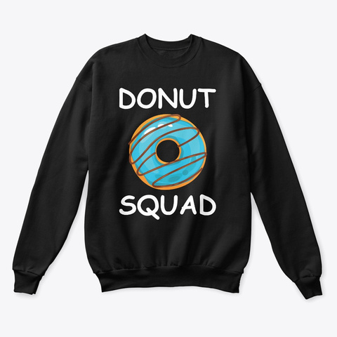 Donut Lover T Shirt Black Kaos Front