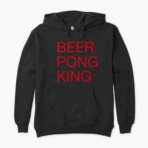 Beer Pong Black T-Shirt Front