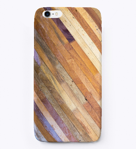 Best Wood Texture  I Phone Case Standard Kaos Front