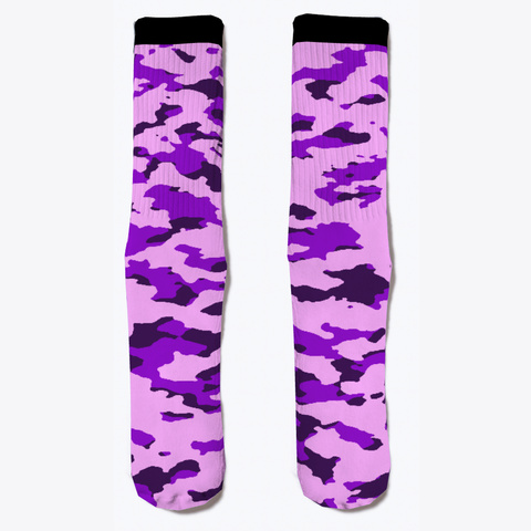 Military Camouflage   Purple Standard Camiseta Front