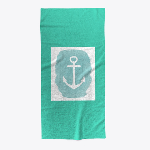 Anchor Towel Aqua T-Shirt Front
