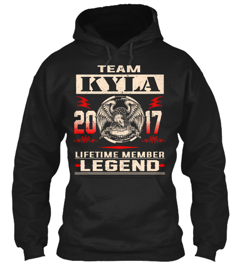 Team Kyla 2017 Black T-Shirt Front