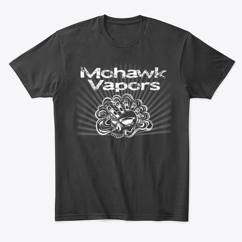 Mohawk Vapors Apparel Black áo T-Shirt Front