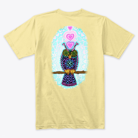 Love Owl Banana Cream T-Shirt Back