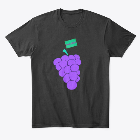 Grape/ Huelga  Black T-Shirt Front