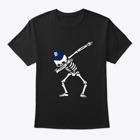 Dabbing Skeleton Ont6t Black Camiseta Front
