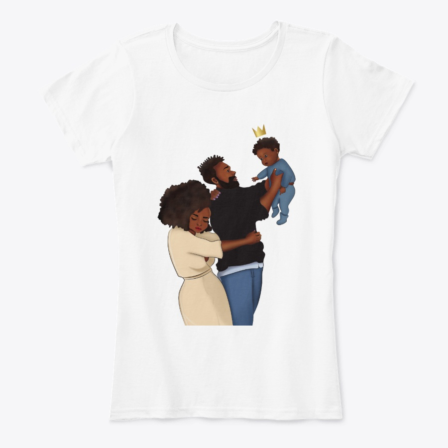 Black Family Art - Happy Lovely Family Unisex Tshirt