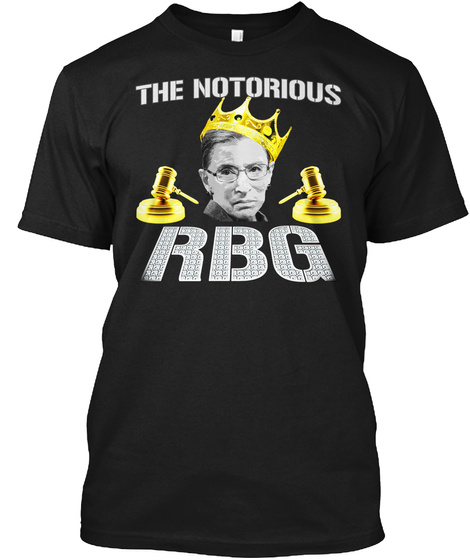 The Notorious Rbg Black T-Shirt Front