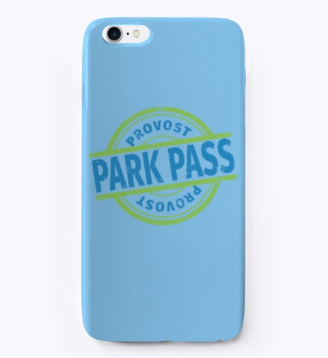 Provost Park Pass Iphone Case Light Blue T-Shirt Front