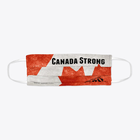 Canada Strong Face Mask Standard T-Shirt Flat