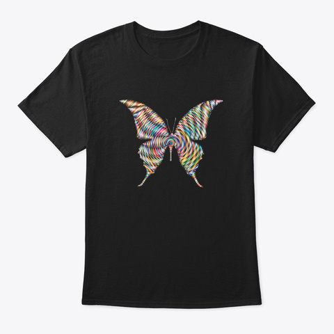 Butterfly Animal Insect Flying Wings Abs Black áo T-Shirt Front