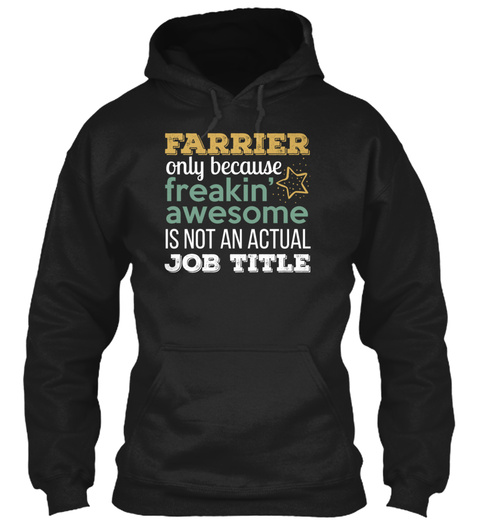 Farrier Black T-Shirt Front