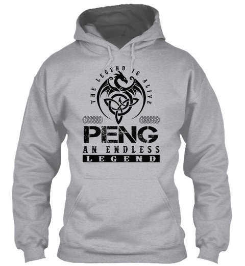 Peng   Legends Alive Sport Grey T-Shirt Front