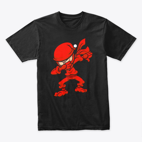 Dabbing Ninja Christmas 2019 Shirt Black T-Shirt Front