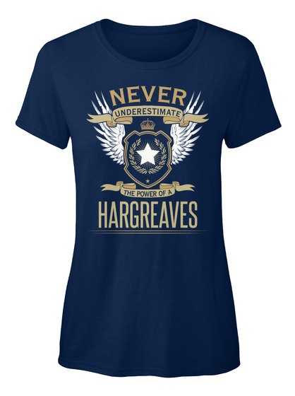 Hargreaves The Power Of  Navy T-Shirt Front