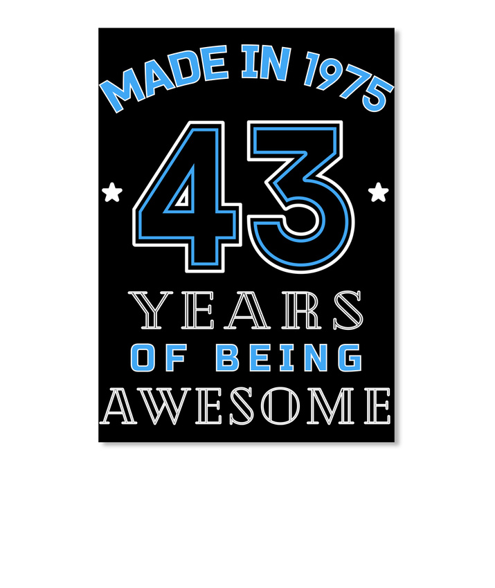 Landscape Details about   Born In December 1975 44 Years Old Gift Sticker 