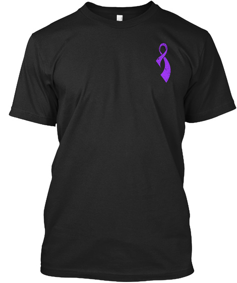 Fibromyalgia Awareness! Black T-Shirt Front