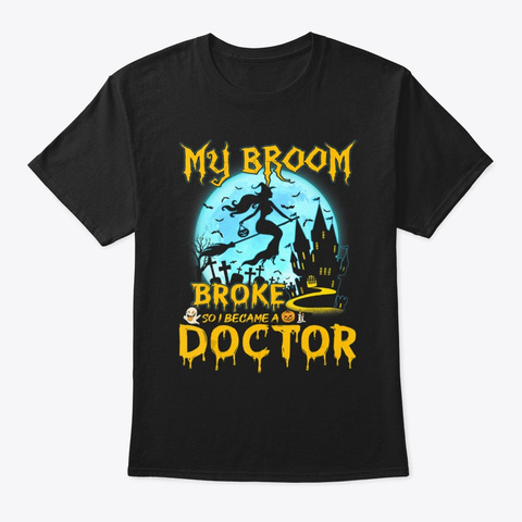 Halloween T Shirt Doctor Halloween Tee S Black T-Shirt Front