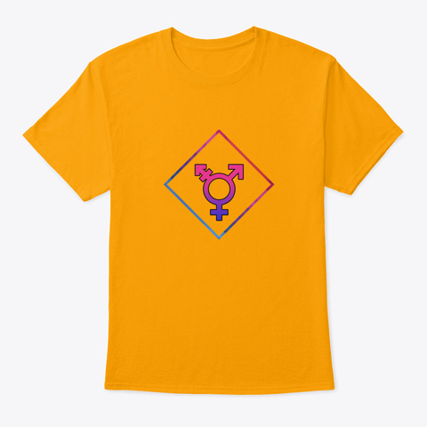 Trans Symbol Gold T-Shirt Front