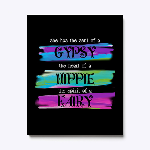 The Soul Of A Gypsy Black T-Shirt Front