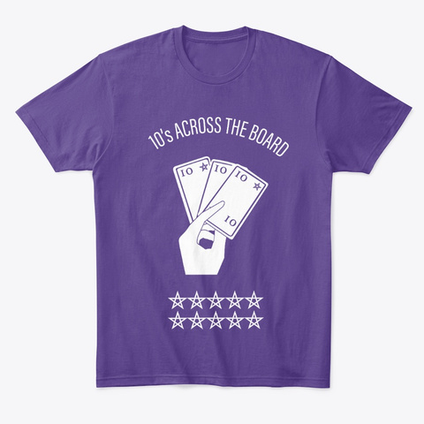 10's Across The Board   Hop Purple T-Shirt Front