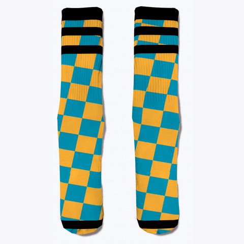 Checkered Socks Standard T-Shirt Front