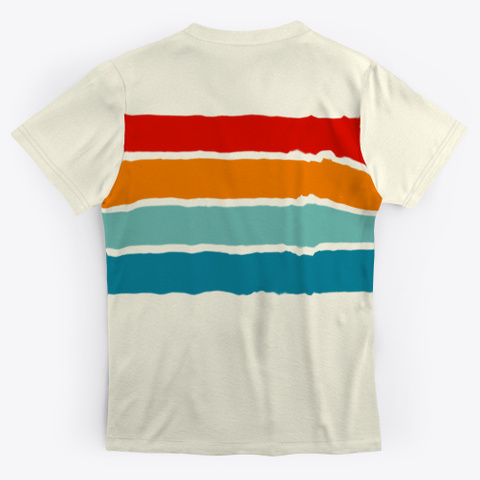 Colorful Retro Stripes Standard T-Shirt Back
