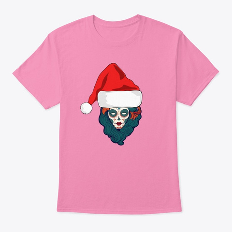 Christmas Shirts For Women Santa Hat Pink Camiseta Front