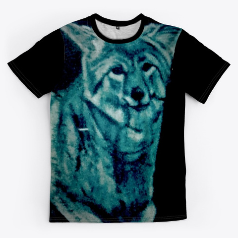 King Wolf Black T-Shirt Front