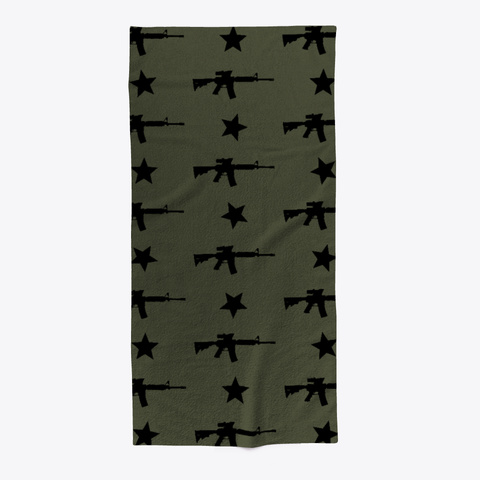 Ar 15 Pattern   Green And Black Standard Camiseta Front