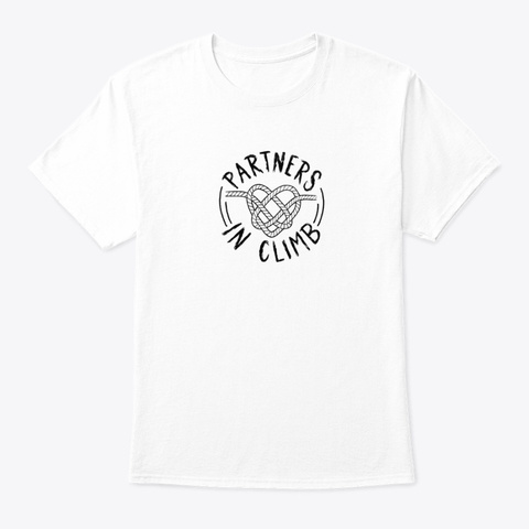 Partners In Climb White T-Shirt Front