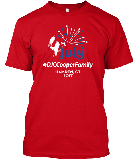 #Djc Cooper Family Red T-Shirt Front