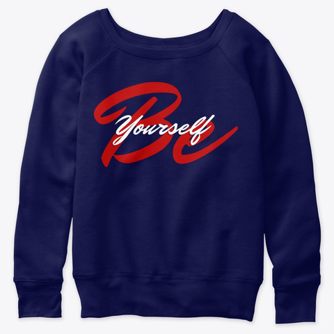 Be Yourself Inspired T Shirts Online Navy  T-Shirt Front