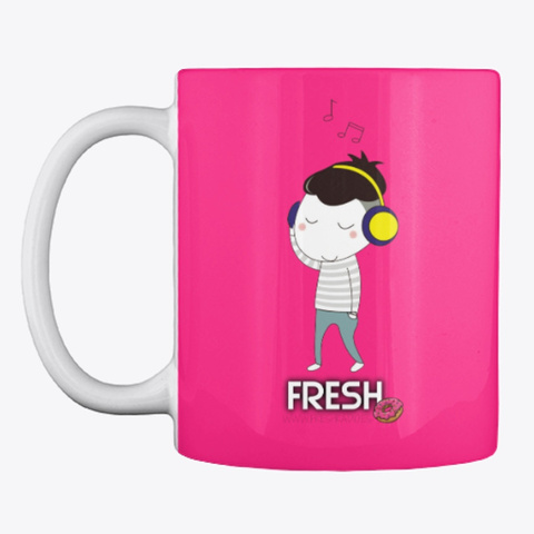 Taza Mug Desayuno  Fresh Color Hot Pink Camiseta Front