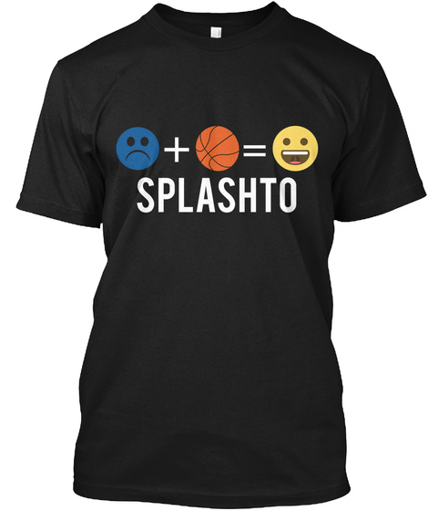 + = Splashto Black T-Shirt Front