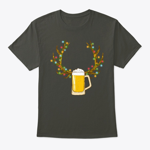 Reinbeer Beer Lovers Smoke Gray T-Shirt Front
