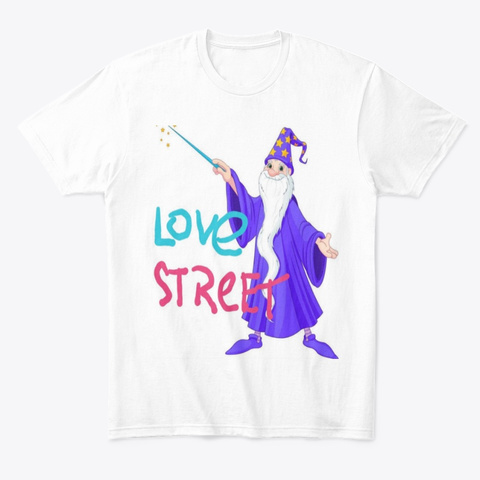 The Love Wizard White Camiseta Front