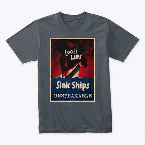 Loose Lips Sink Ships Heavy Metal T-Shirt Front