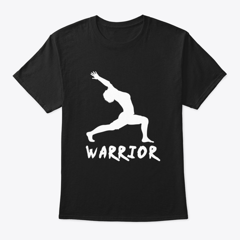 Yoga Warrior Black T-Shirt Front