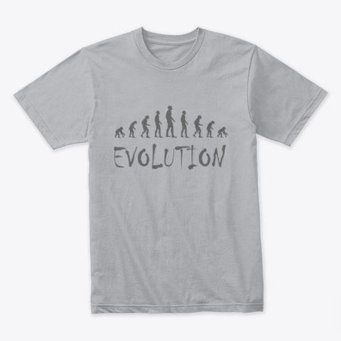 Evolution Heather Grey T-Shirt Front