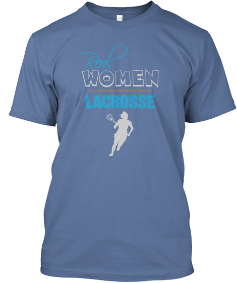 Lacrosse T Shirt Denim Blue T-Shirt Front