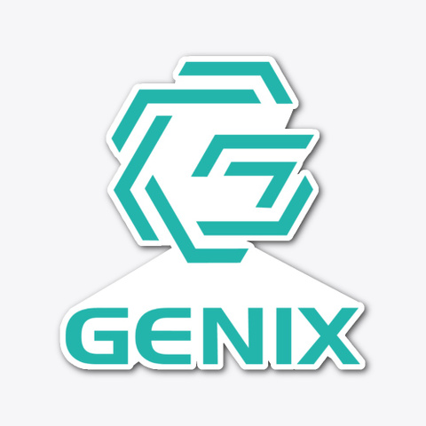 Genix   Die Cut Sticker Standard T-Shirt Front