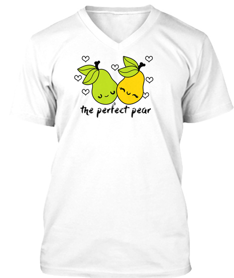 The Perfect Pear White T-Shirt Front