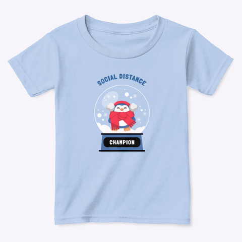 Funny Winter Holiday Shirt  Light Blue T-Shirt Front