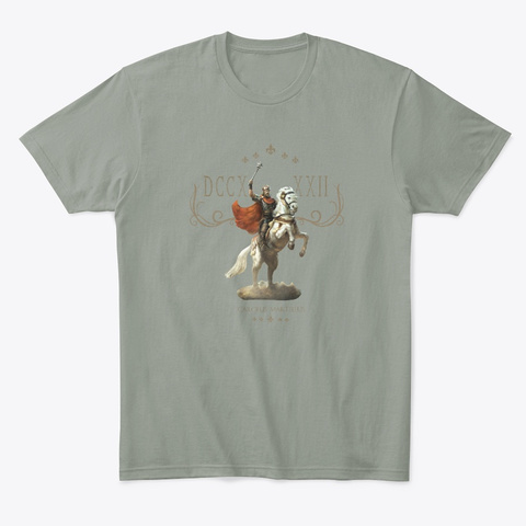 Charles Martel Grey T-Shirt Front