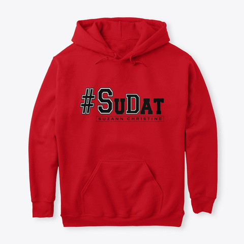 Su Dat (Black) Apparel Red T-Shirt Front