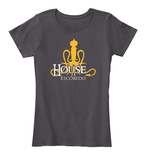 Escobedo Family House   Kraken Heathered Charcoal  T-Shirt Front